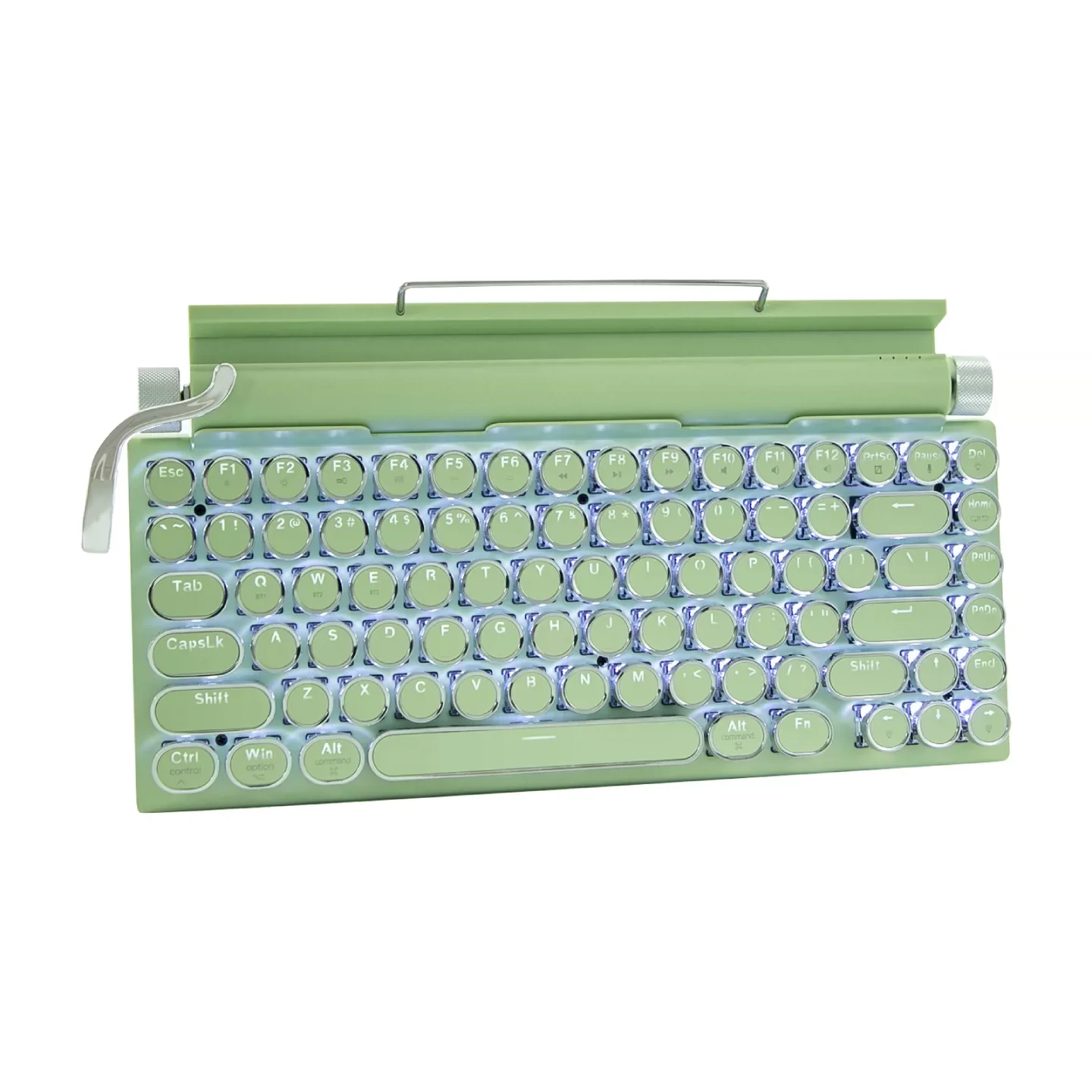 Typewriter Steampunk Wireless Bluetooth Dual Mode Mechanical Keyboard Computer Tablet