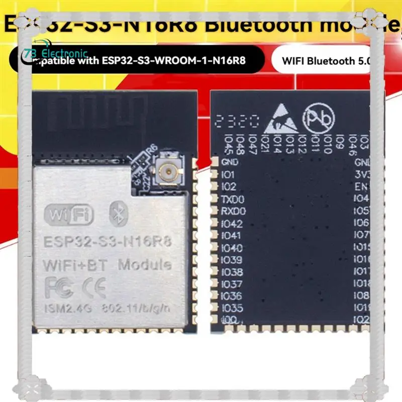

24-часовая доставка Беспроводной модуль ESP32-S3-N16R8 ESP32-S3-WROOM-1 Двухъядерный модуль Wi-Fi + Bluetooth5.0 Беспроводные приложения Foriot