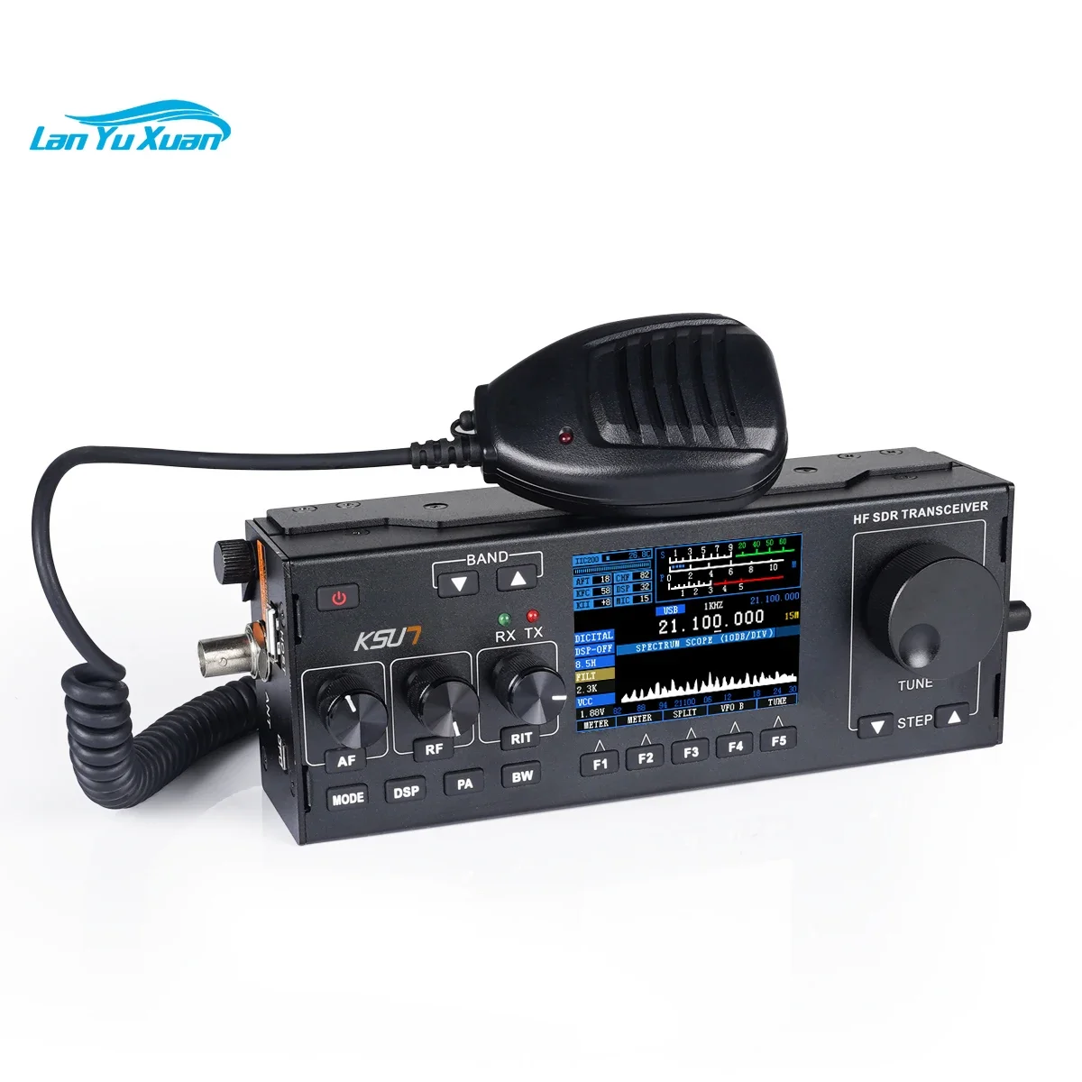 

KSUN HF978 SDR Коротковолновая автомобильная радиостанция 1.8-30 МГц, 15 Вт, с цифровым шумоподавлением DSP, трансивер для установки в транспортное средство