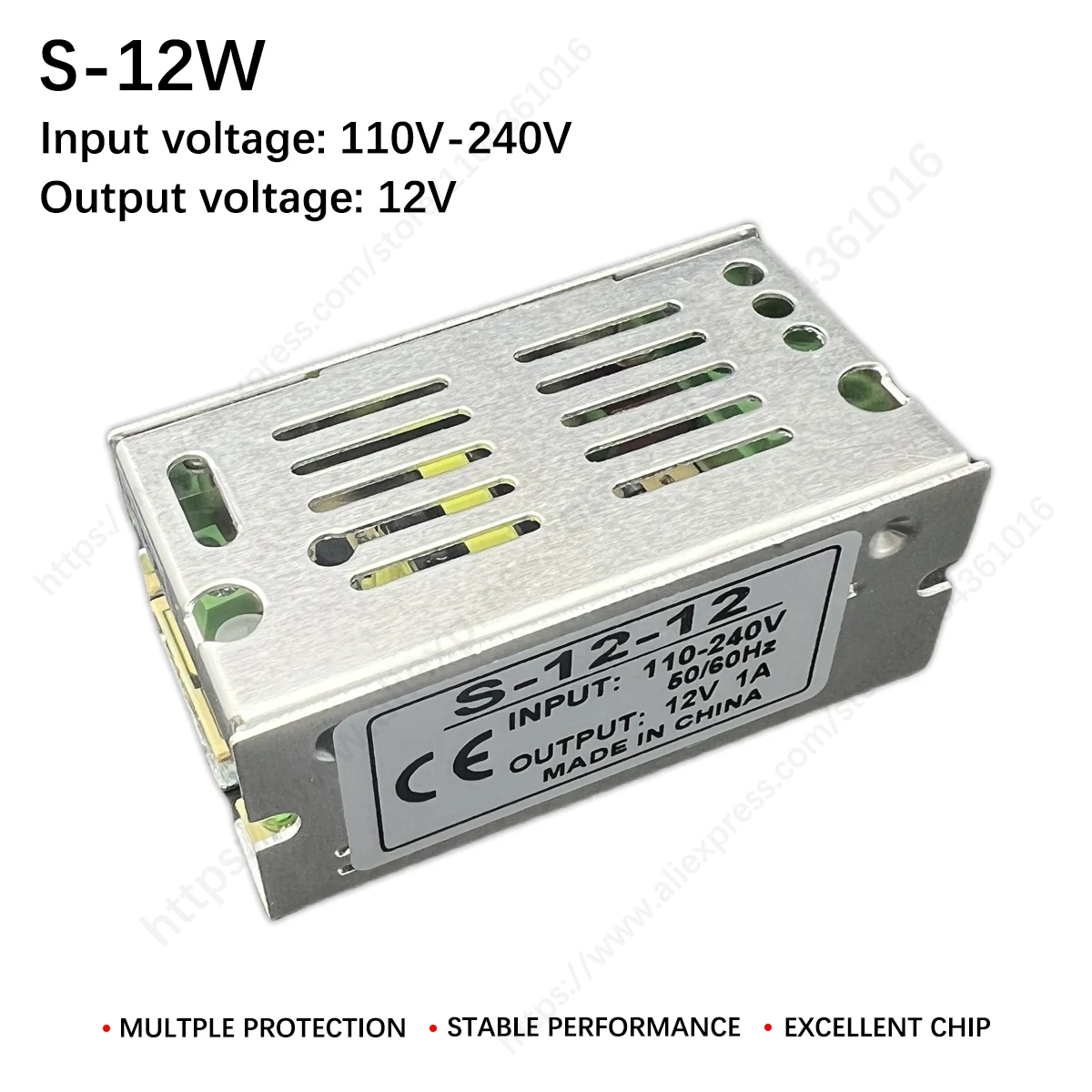 

12V 12W Switching Power Supply Source Transformers AC 220V To DC 12V LED SMPS Power Supply 12 V Volt For LED Strip CCTV
