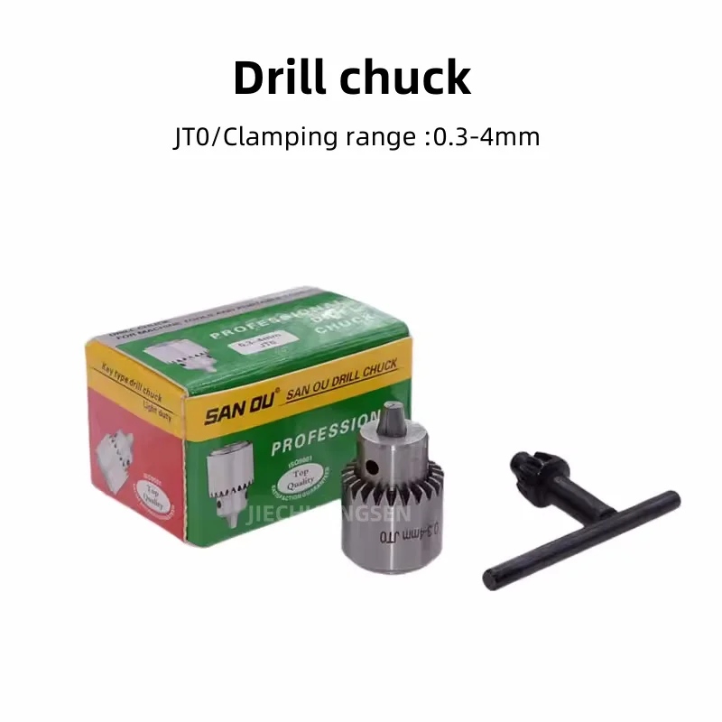 JT0/B10/B12 Taper Drill Chuck Bench Drill Wrench Micro Electric Drill Self-Locking Chuck Converter Connector