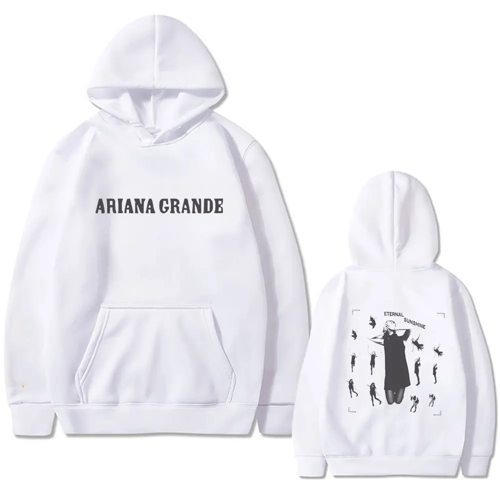 Singer Ariana Grande Eternal Sunshine Graphic Hoodie Unisex Fashion Trend Sportswear Men Women Casual Fleece Oversized Hoodies