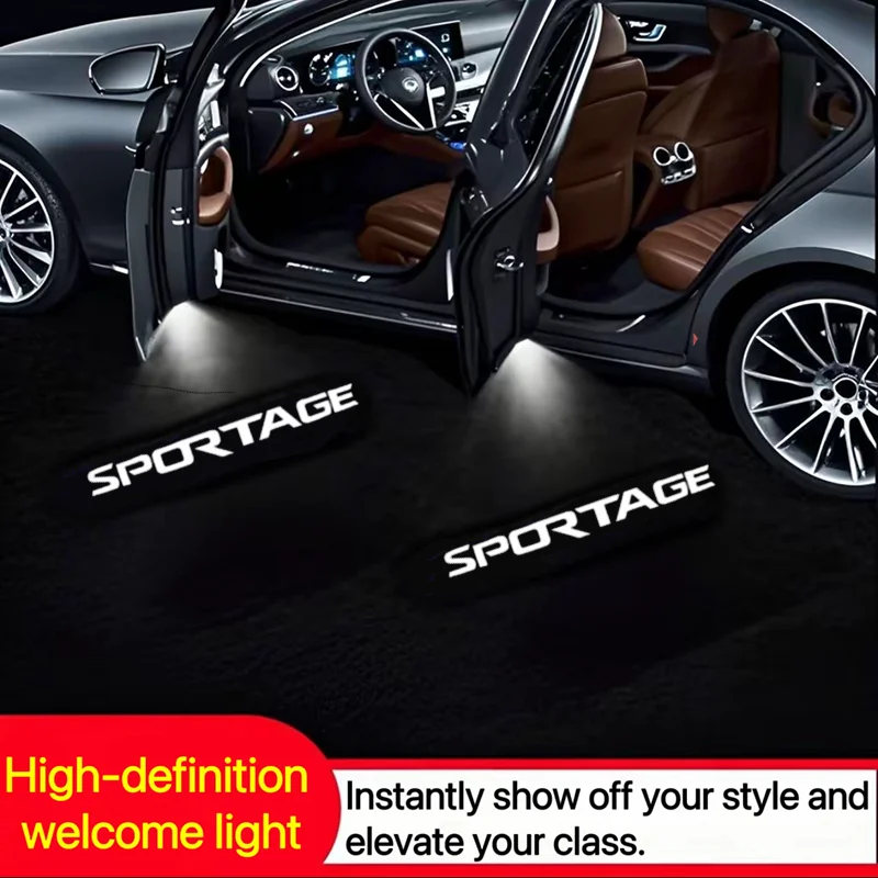 LED Car Door Welcome Light Wireless Car Styling Projector Shadow Lamp for Sorento Sportage Ceed Rio Logo K3 K2 K5 K9 GT Line