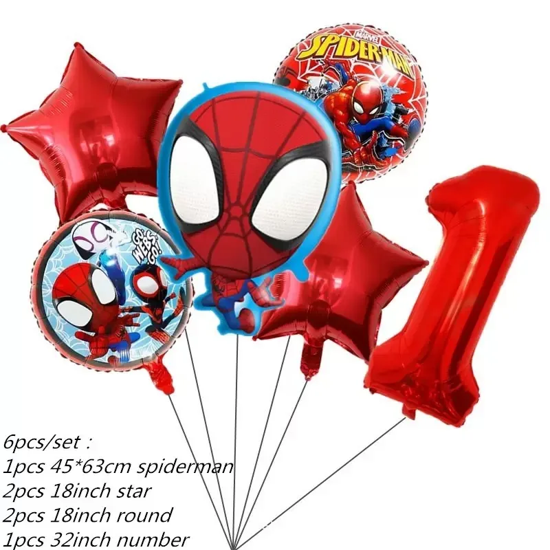 6pcs number 1