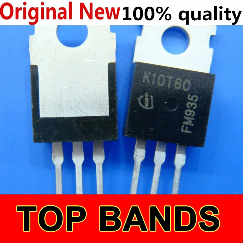 شرائح IC الأصلية ، K10T60 ، IKA10N60 ، TO-220 ، MOS 600V ، 10A ، جديد ، 10 قطعة