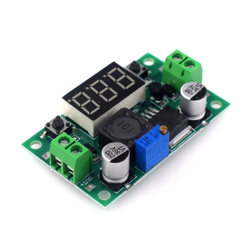 LM2596S Converter Step-Down Power Supply Module LM2596 Adjustable DC1.25V-35V Voltage Regulators Voltmeter Display