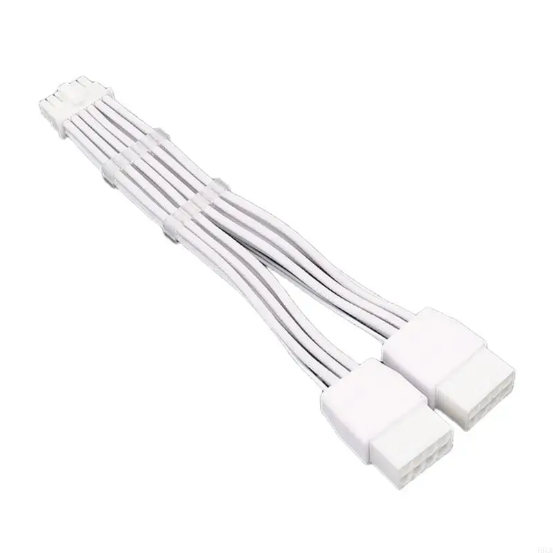 T5EA High Performance PCIe5.0 2x8pin a 16pin 12VHPWR Cable GPU con peines cable integrados para compilación PC ordenada y