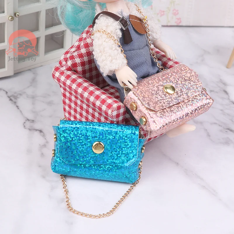 Doll Shoulder Bag Crossbody Bag Doll Dress Up Accessories Dollhouse Mini Decoration For Kid Pretend Play Toys