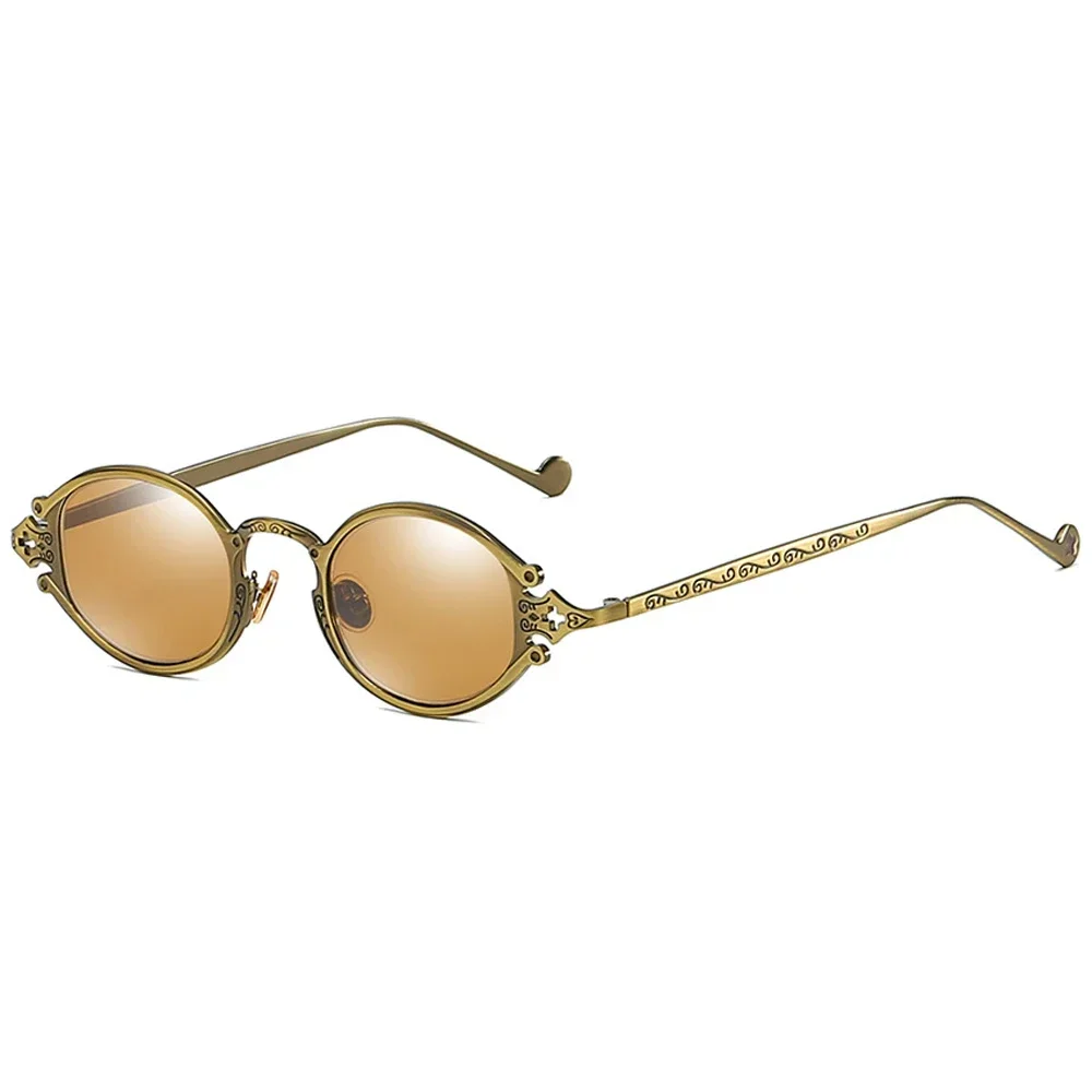 2025 Metal Steampunk Sunglasses Men Women Fashion Round Glasses Brand Design Vintage Sun Glasses High Quality Oculos de sol