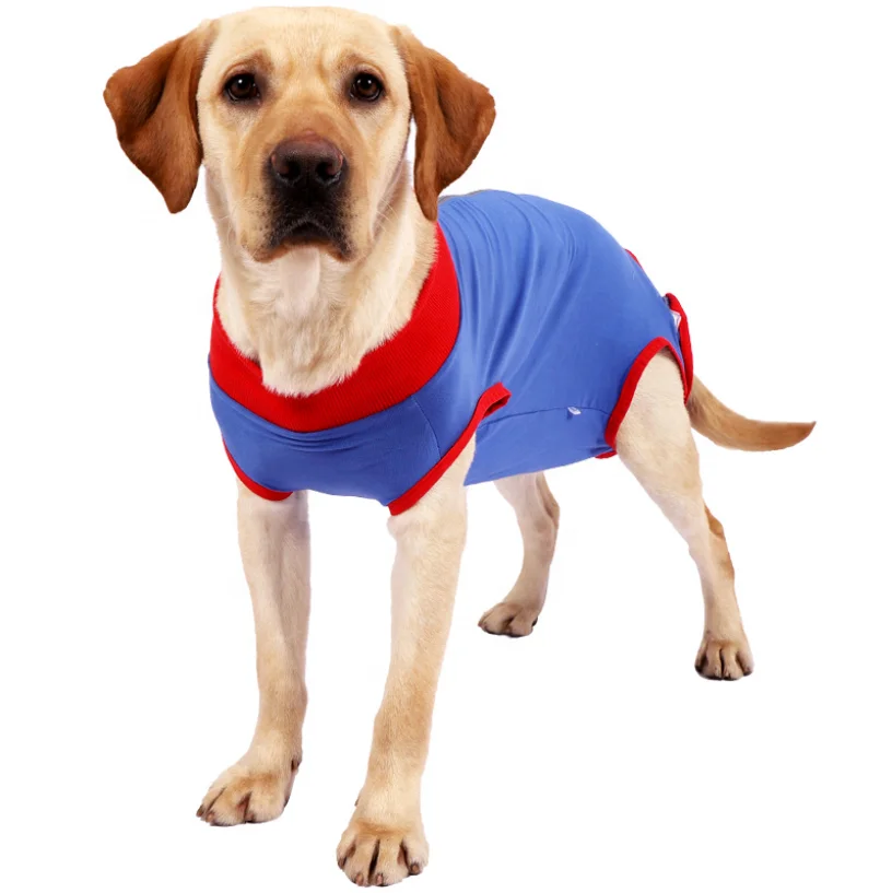 

Soft Fabric Onesie Anti-Licking Recovery Suit for Dogs Cats After Surgery Recovery Shirt for Male Female Dog