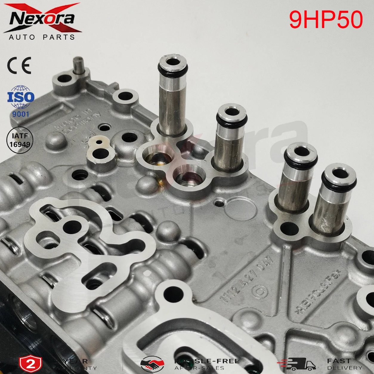 High Precision 9HP50 9-Speed Automatic Transmission Valve Body Assembly With 10 Solenoids & Wiring Harness For Land Rover