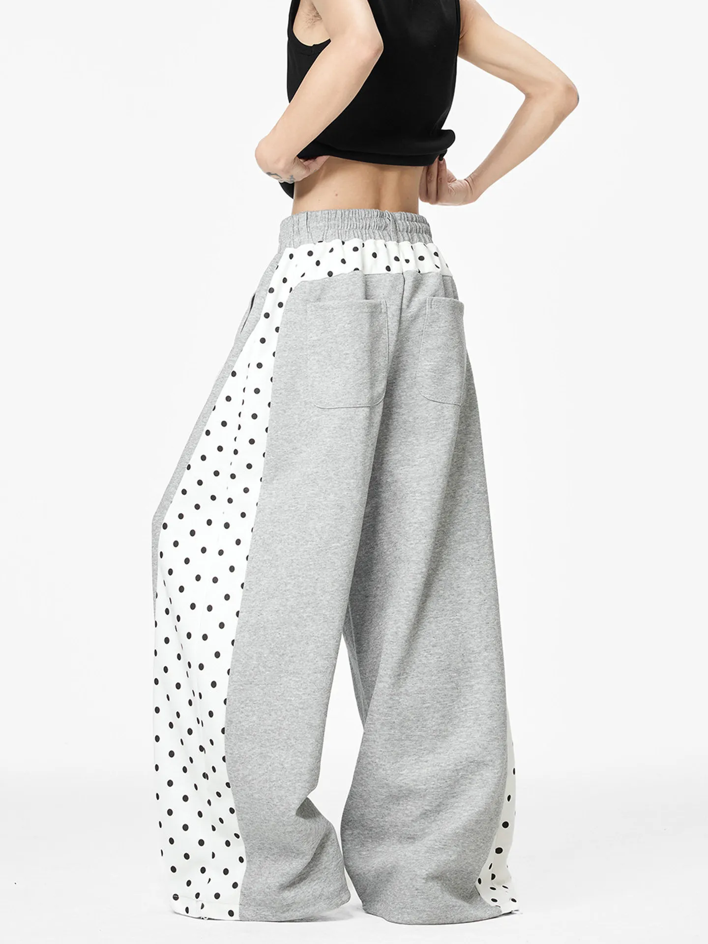 Women's Grey Baggy Sweatpants Y2k Pants Harajuku Jazz Dance Pants Japanese 2000s Style Vintage Oversize Trousers Clothes 2026