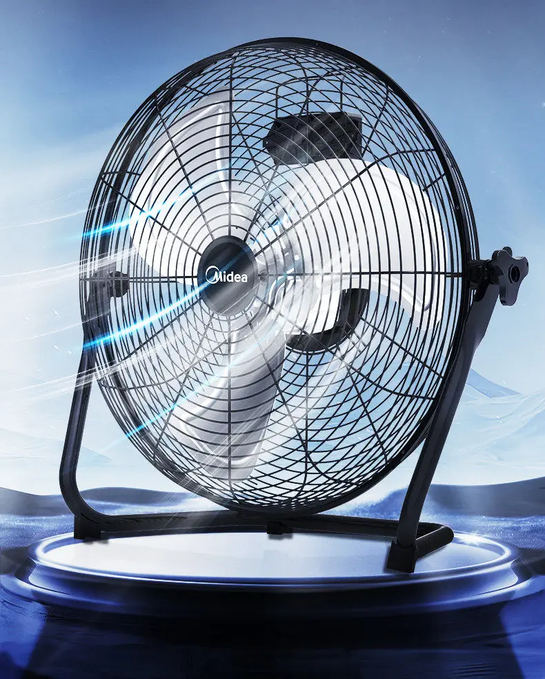 Electric fan Household powerful industrial fan High wind Floor fan Commercial factory workshop Floor climbing