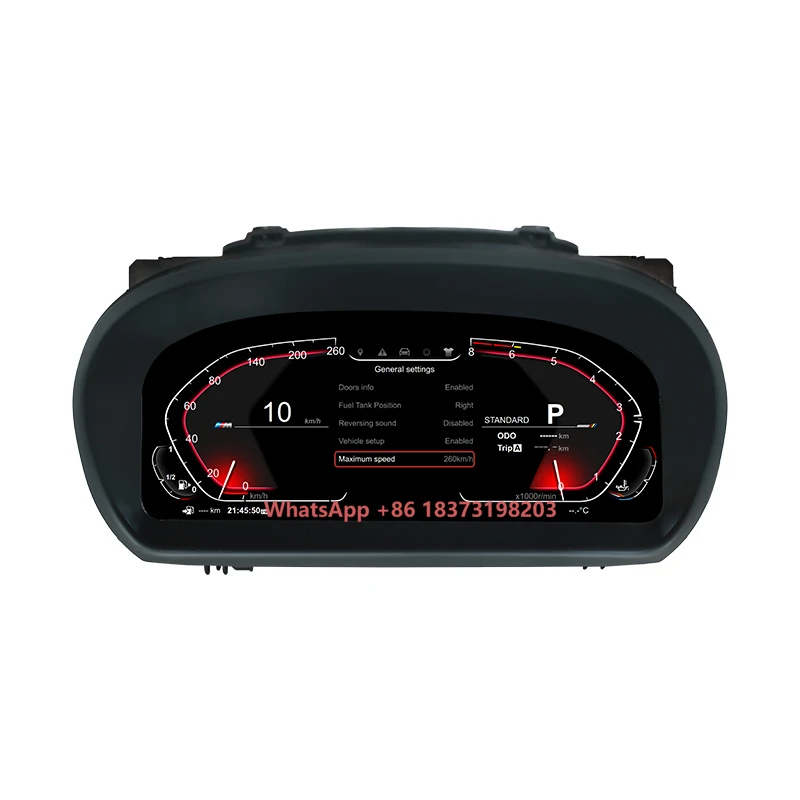 Dashboard Instrument 10.25 ''Car Digital Dashboard for 1 Series E87 Auto Meter Speedometer Car Digital Dashboard