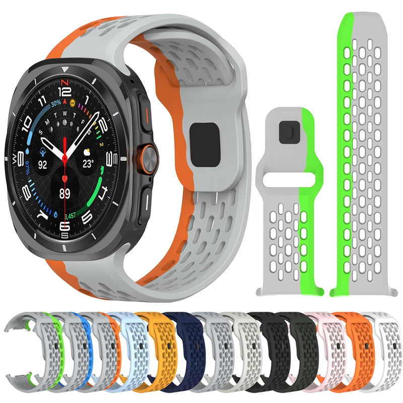 Marine Band For Samsung Galaxy Watch Ultra 2026 Sports Silicone Strap Bracelet Samsung Galaxy Ultra 47mm Watchband Accessories