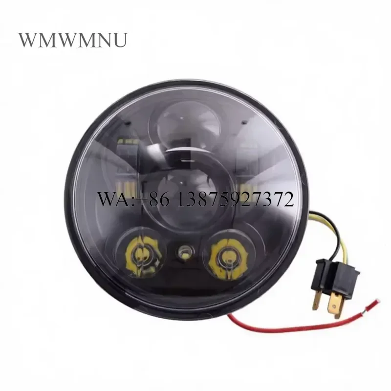 Wmwmnu for YongJin Universal Diecast Aluminum Housing LED Headlight with Bracket Hi-low Beam Position Light for