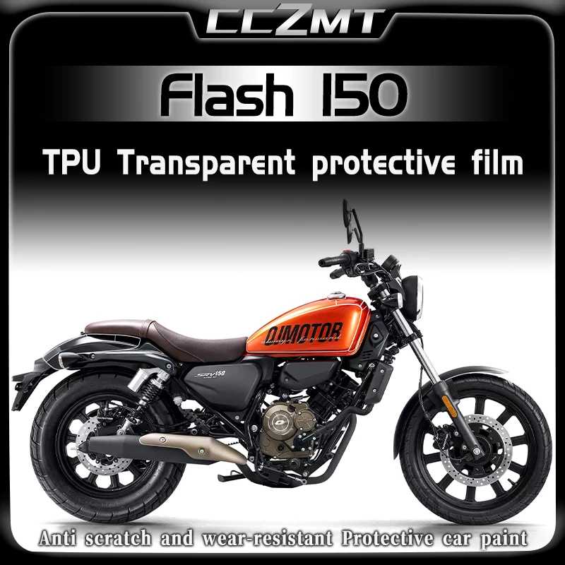 For QJMOTOR Flash150 FLASH 150 invisible car cover film transparent body fuel tank sticker modification accessories