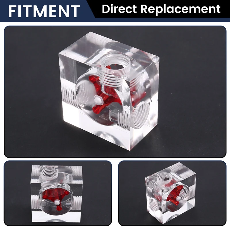 Three Way Flow Meter LED Thermometer For Water Cooling Liquid Cooler Computer Radiator Supplies Temperature Meter