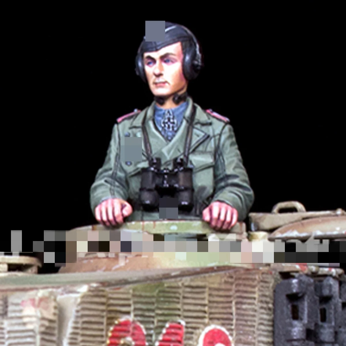 Kit de figurines en résine non peintes, char Ace allemand (2 personnes), non assemblé et non peint GK, 1/35