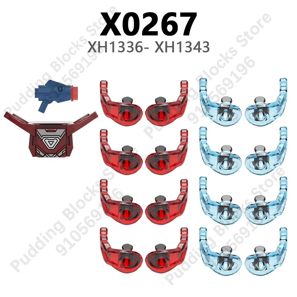 X0267 Building Blocks Action Figures XH1336 XH1337 XH1338 XH1339 XH1340 XH1341 XH1342 XH1343 DIY Bricks Accessories Children Toy