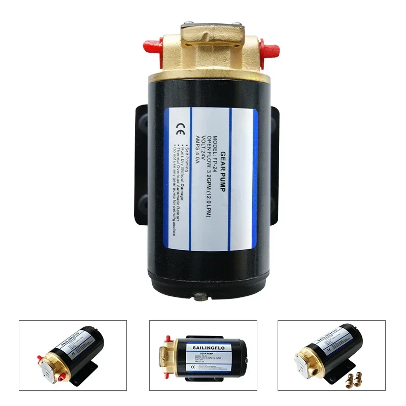 Hot SalesHigh Quality Stainless Steel Shaft 24V DC Diesel Electric Fuel Pump For Diesel/Viscous Liquids