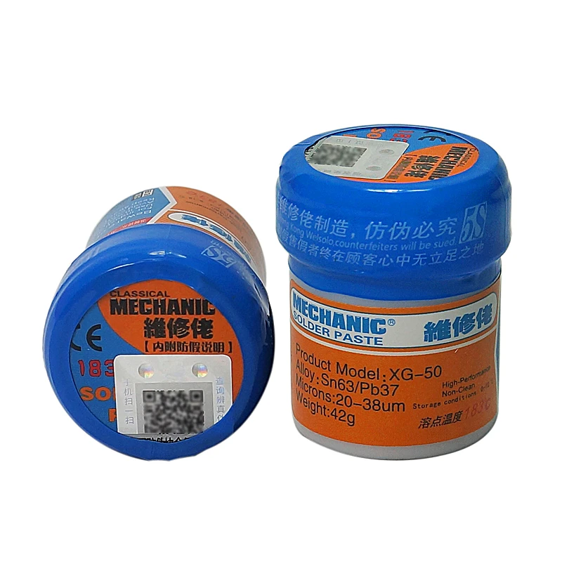 MECHANIC XG-50 Liquid Solder Paste 42g SN63/Pb37 Tin SMD BGA SMT PCB Repair Stencil Welding Tool