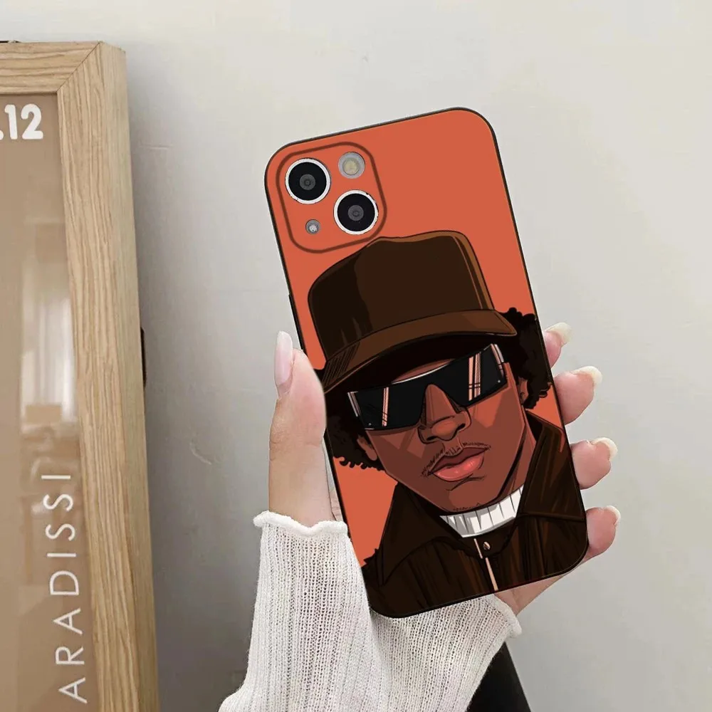 E-Eazy E Rapper Phone Case For iPhone 15,14,13,12,11 Plus,Pro,Max,XR,XS,X,7,8 Plus,SE,Mini Silicone Soft