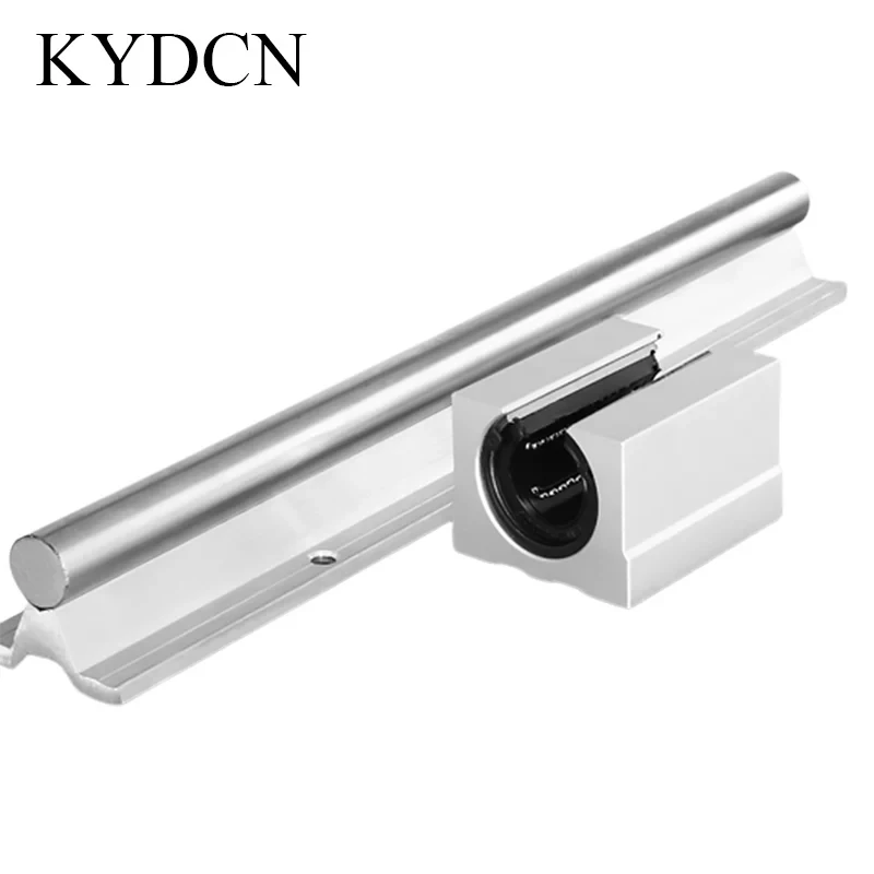 2Pcs SBR25 Linear Guide Rail 600‑950mm + 4Pcs SBR25UU Linear Slide Bearings Blocks for CNC Machine Parts