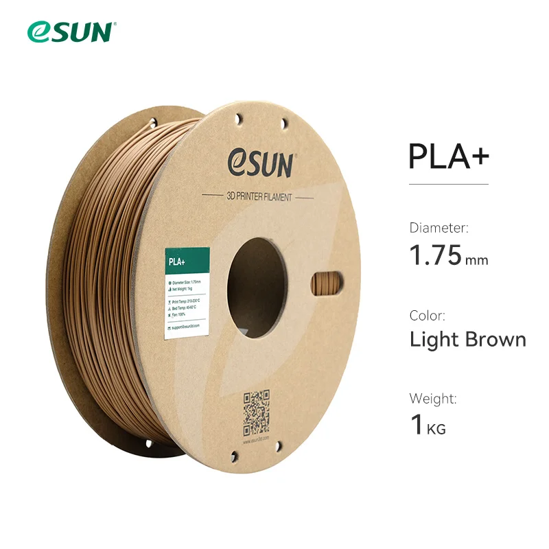 eSUN 3D-printerfilament PLA+ 1,75 mm Dimensionale nauwkeurigheid +/- 0,03 mm 1 kg (2,2 LBS) Spoel 3D-printmateriaal voor 3D-printers