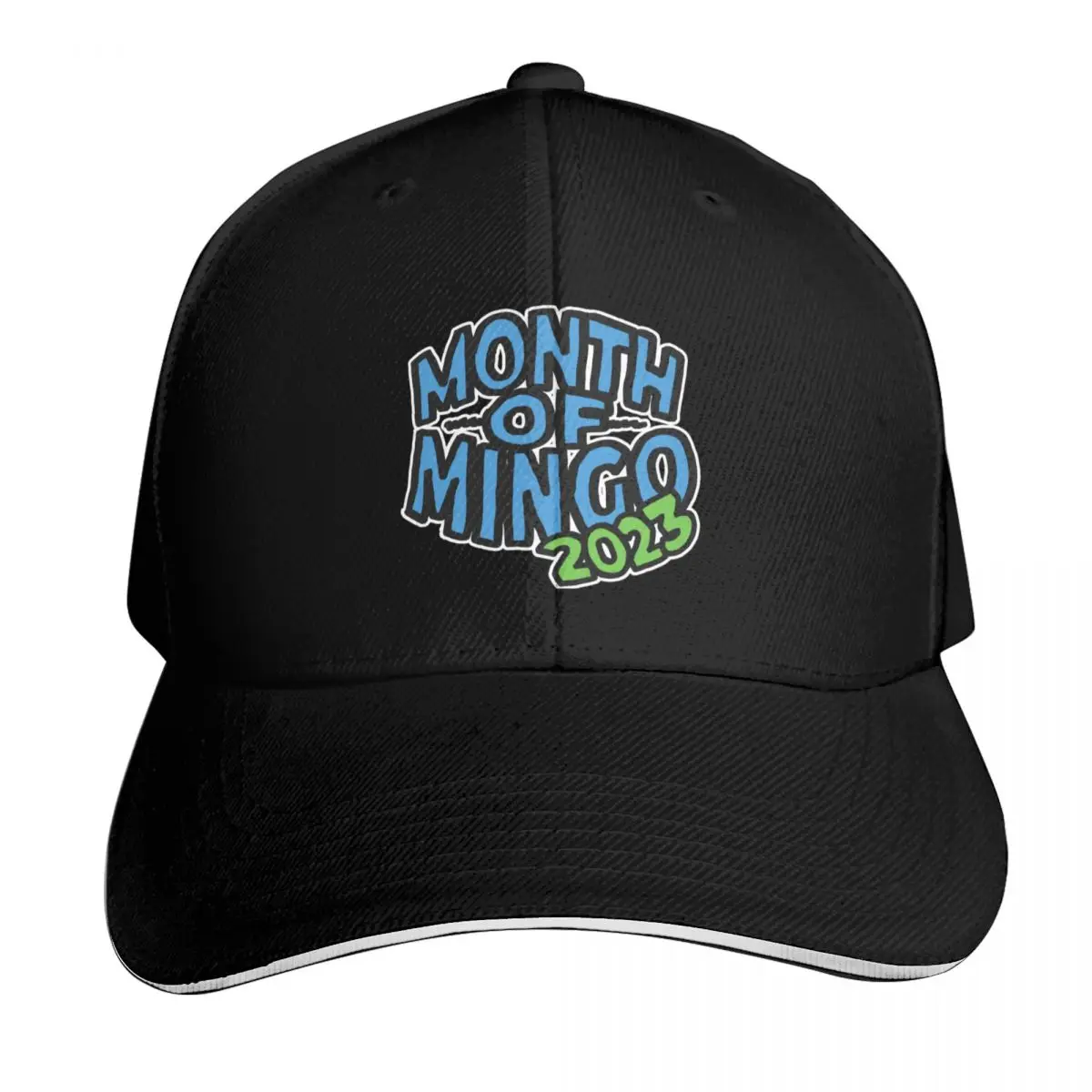 Gorra de béisbol con logotipo del Mes de Mingo 2023 (con contorno blanco), nueva gorra de moda para hombre, gorras de playa para hombre y mujer
