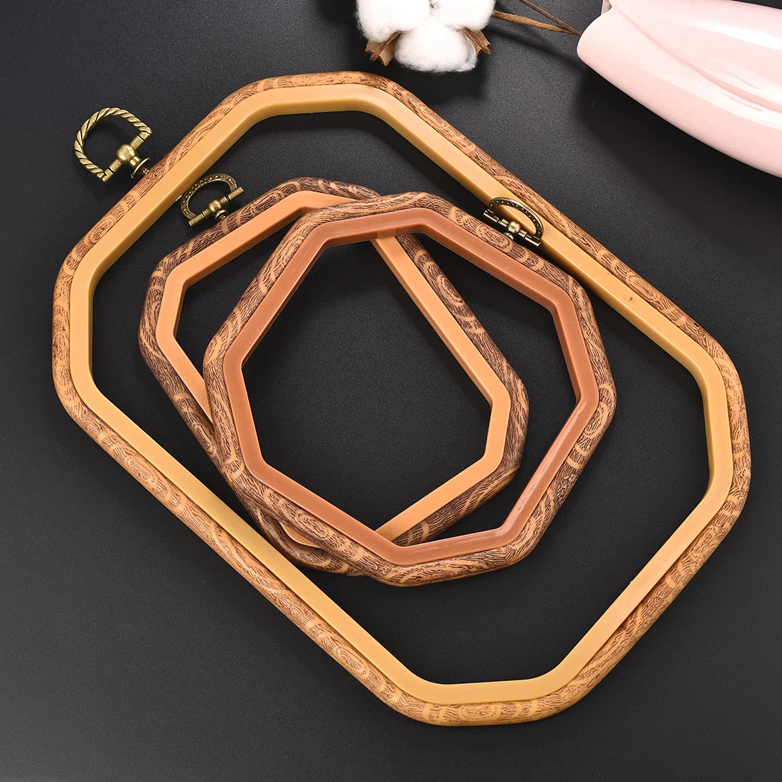 Marco de aro de punto de cruz - Wood Ring Blank reseña y precio