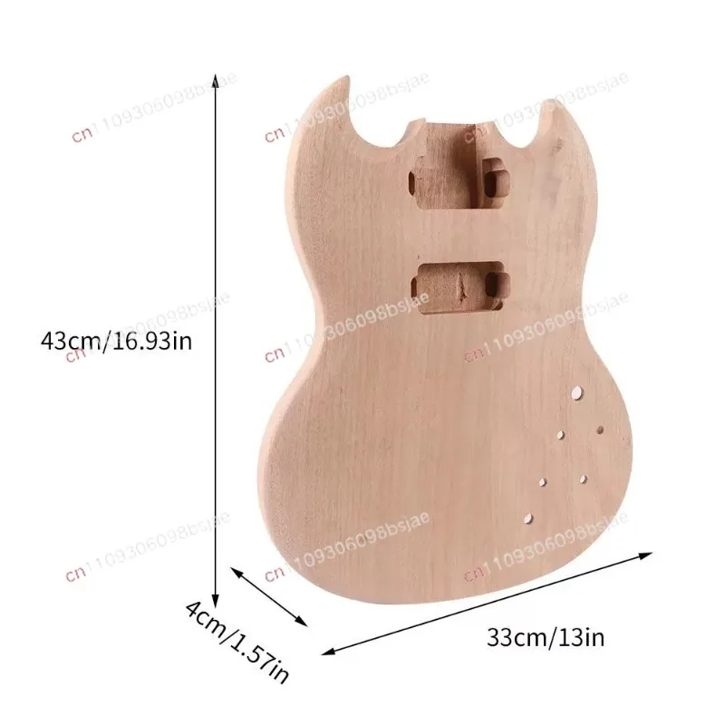 I9328 mahogany core wood electric guitar SG special body piano case electric guitar accessories work in progress