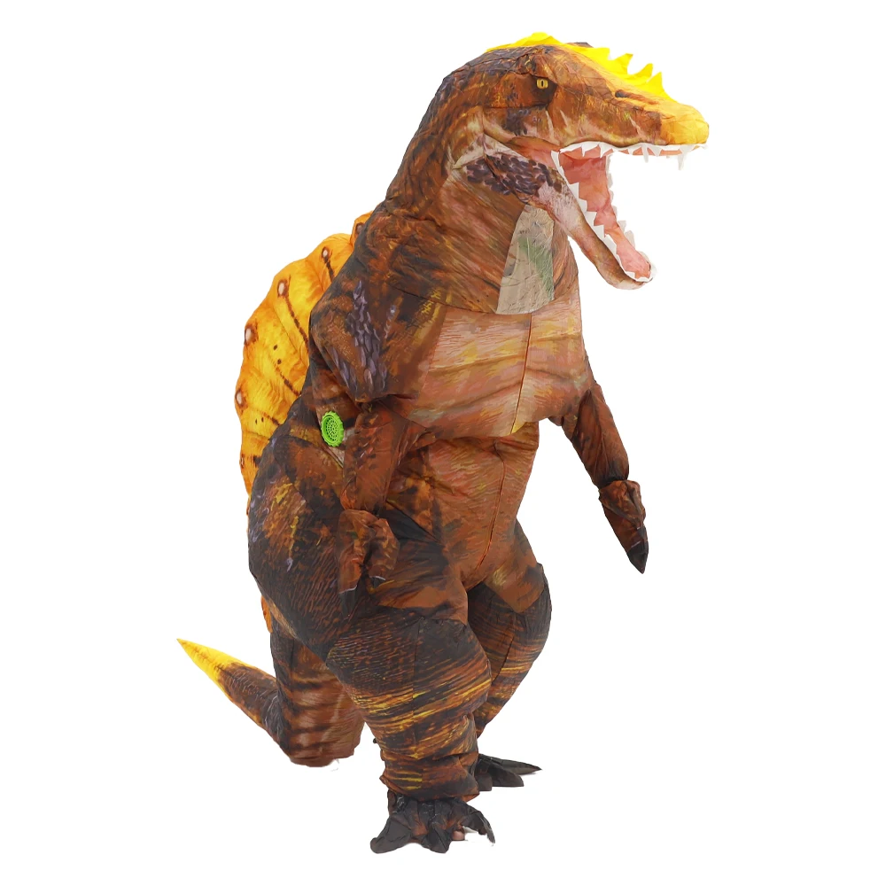 Triceratops Cosplay T rex Dino Spinosaurus Inflatable Costume for Adult Fancy Dress up Halloween Party Anime Suit