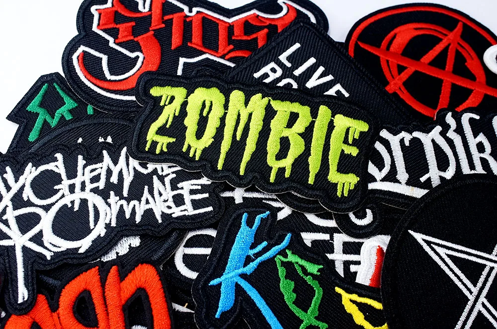 Band ROCK PUNK Stoffaufnäher zum Aufbügeln, Dekoration für Kleidung, Applikationen für Bekleidung, Heavy Metal – Detail 4