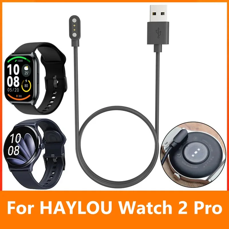 

Smart Watch Charger Magnetic Charging Cable for HAYLOU Watch 2 Pro(LS02 Pro)/Solar Lite USB Charging Line Cord Watch Accessories