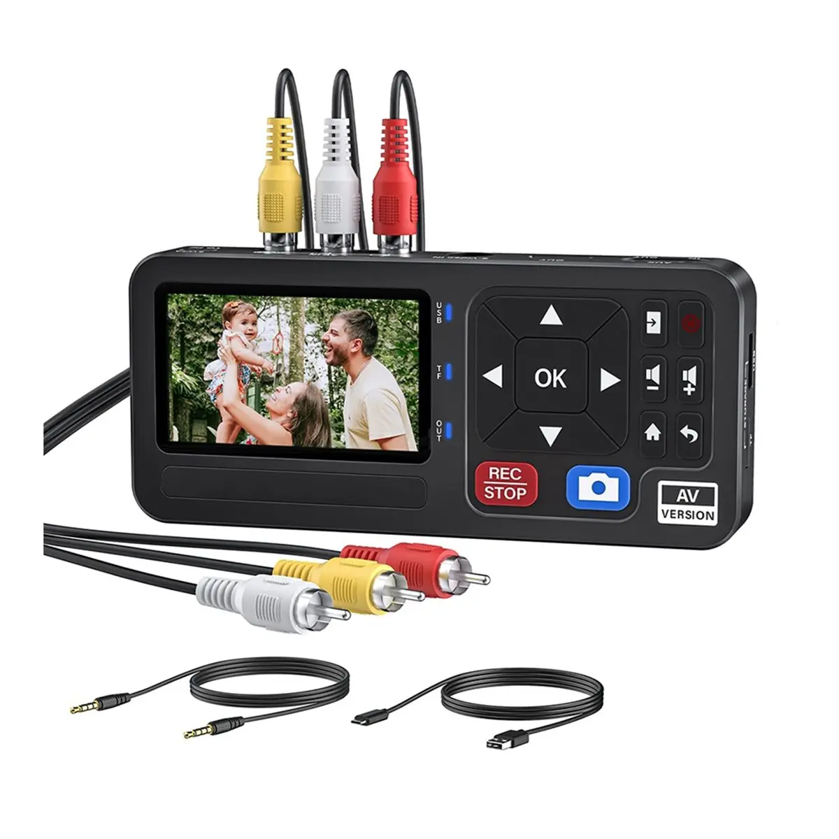 AA19 HD Video Capture Box 1080P Video to Digital Converter with 3