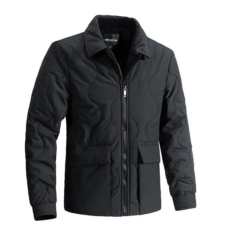 

Мужская повседневная хлопковая куртка на осень-зиму, вельветовое пальто с воротником-стойкой на подкладке, свободное модное новое пальто, удобное пальто