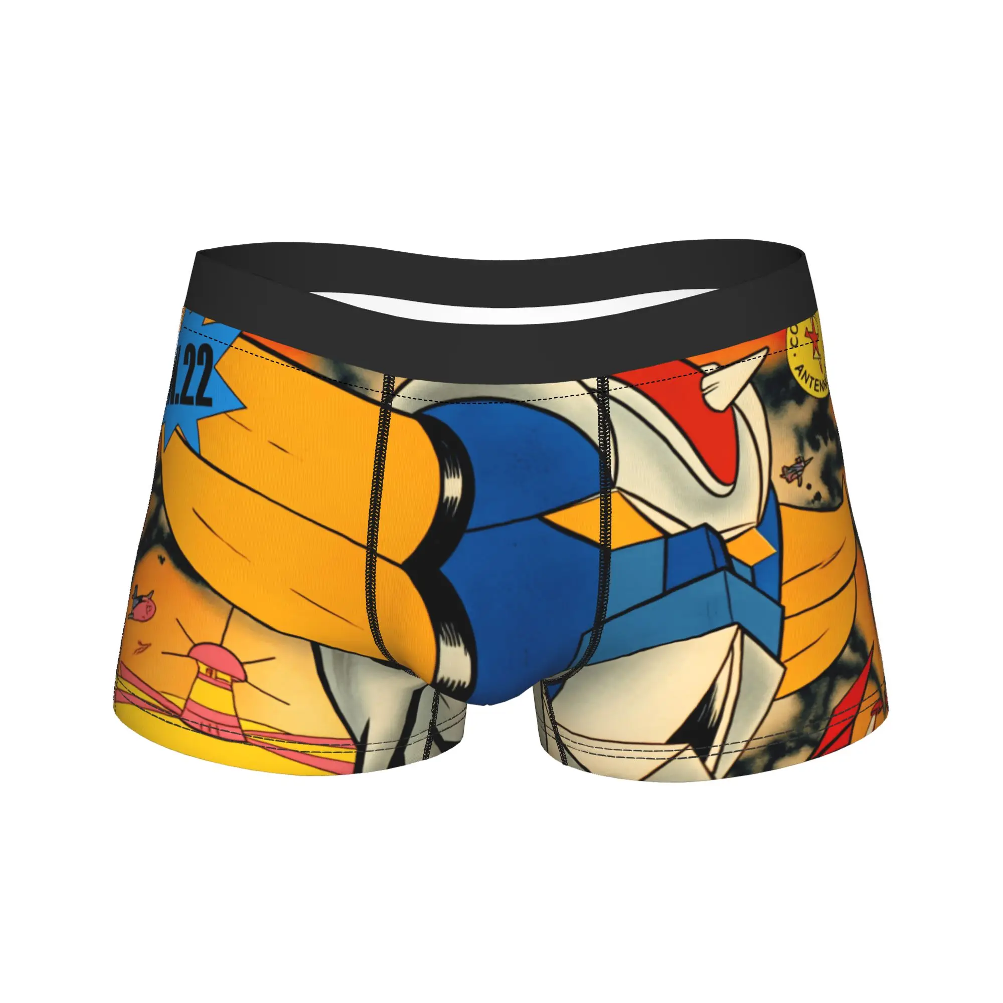 Calzoncillos tipo bóxer UFO Robot Grendizer Goldorak, ropa interior con bolsa, gran oferta, calzoncillos tipo bóxer personalizados DIY, bragas masculinas transpirables de talla grande