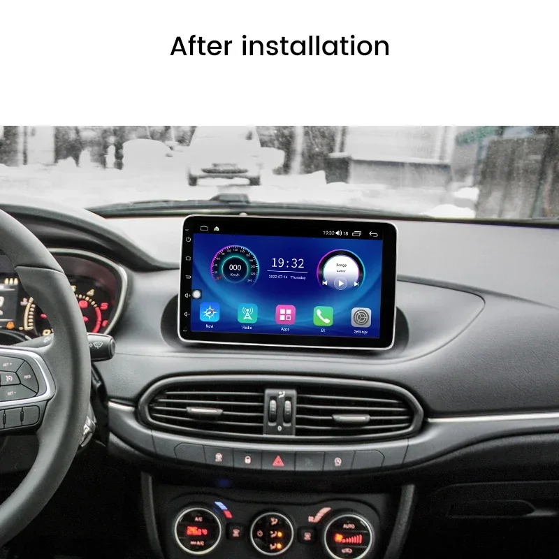 For FIAT EGEA 2019 TIPO 201 Android car intelligent system Car Radio Multimedia Player Autoradio IPS Screen Carplay android auto