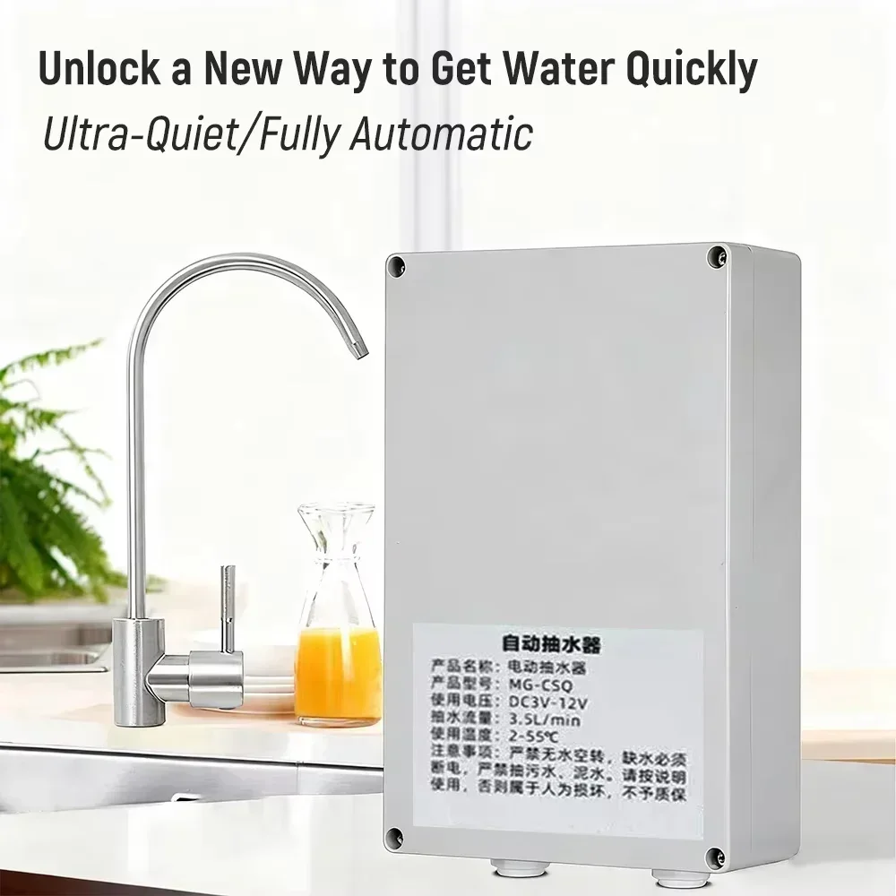 12V Electric Water Pump for Caravan Water Dispensing System 2L/min 3.5L/min Automatic Kitchen Faucet Suction Pump for Kitchen view 6