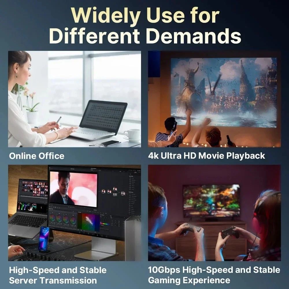 Сетевая карта 10 Гбит/с PCIE к RJ45 X540 Gigabit Ethernet PCI Express с двумя портами LAN-адаптер 10000 Мбит/с для настольного ПК Win10/11