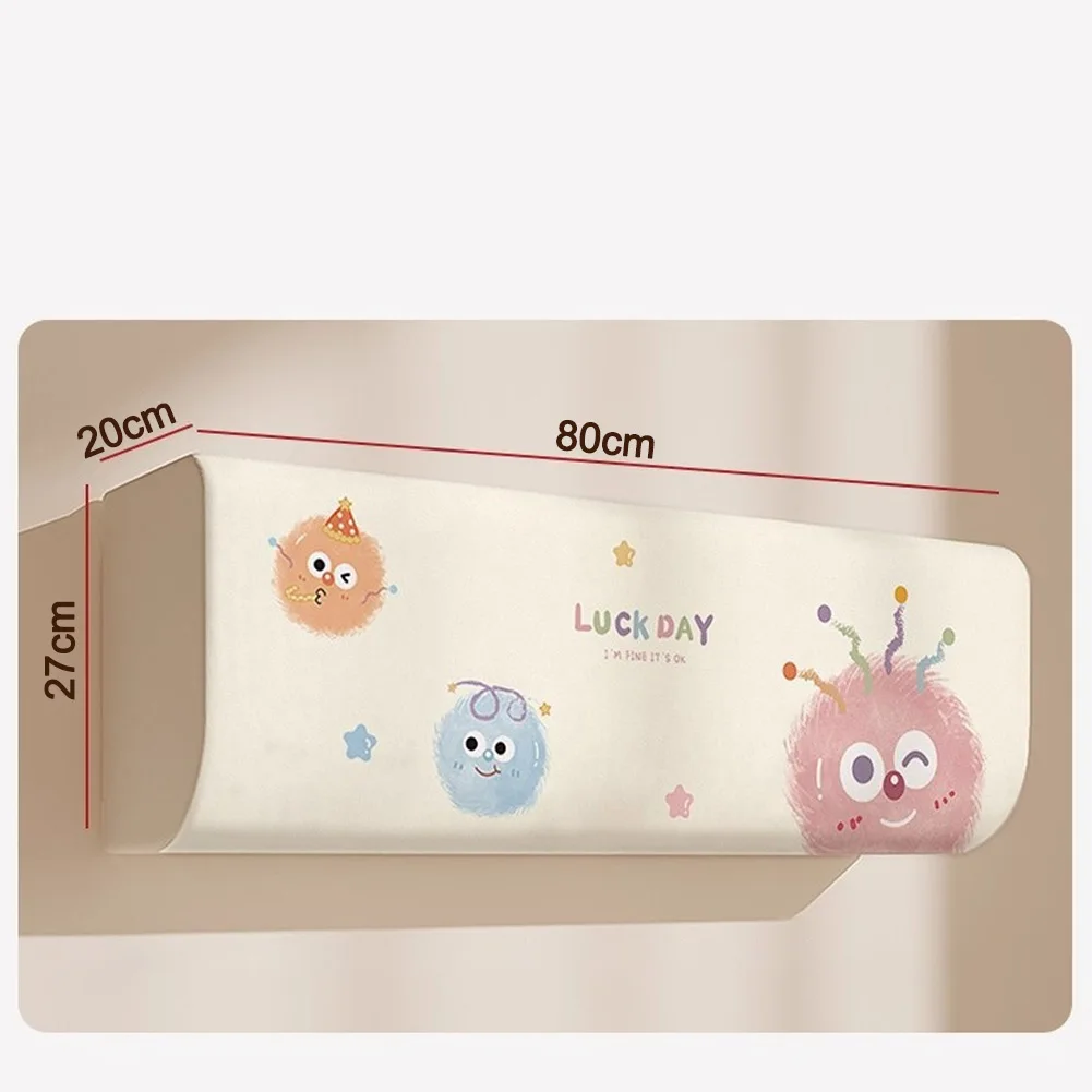Polyester Air Conditioner Cover for Indoor For Wall Mounted Units Water Resistant Design Supports Long Term Unit Health
