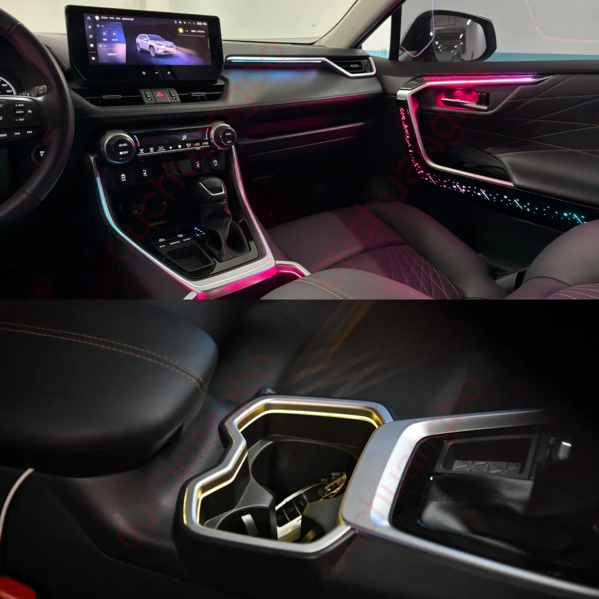 Gialulimn LED Ambient Light for RAV4 WILDLAND LHD RHD 2019-2025 Atmosphere Environmental MoodLight Lamp Trim Decorative Lighting