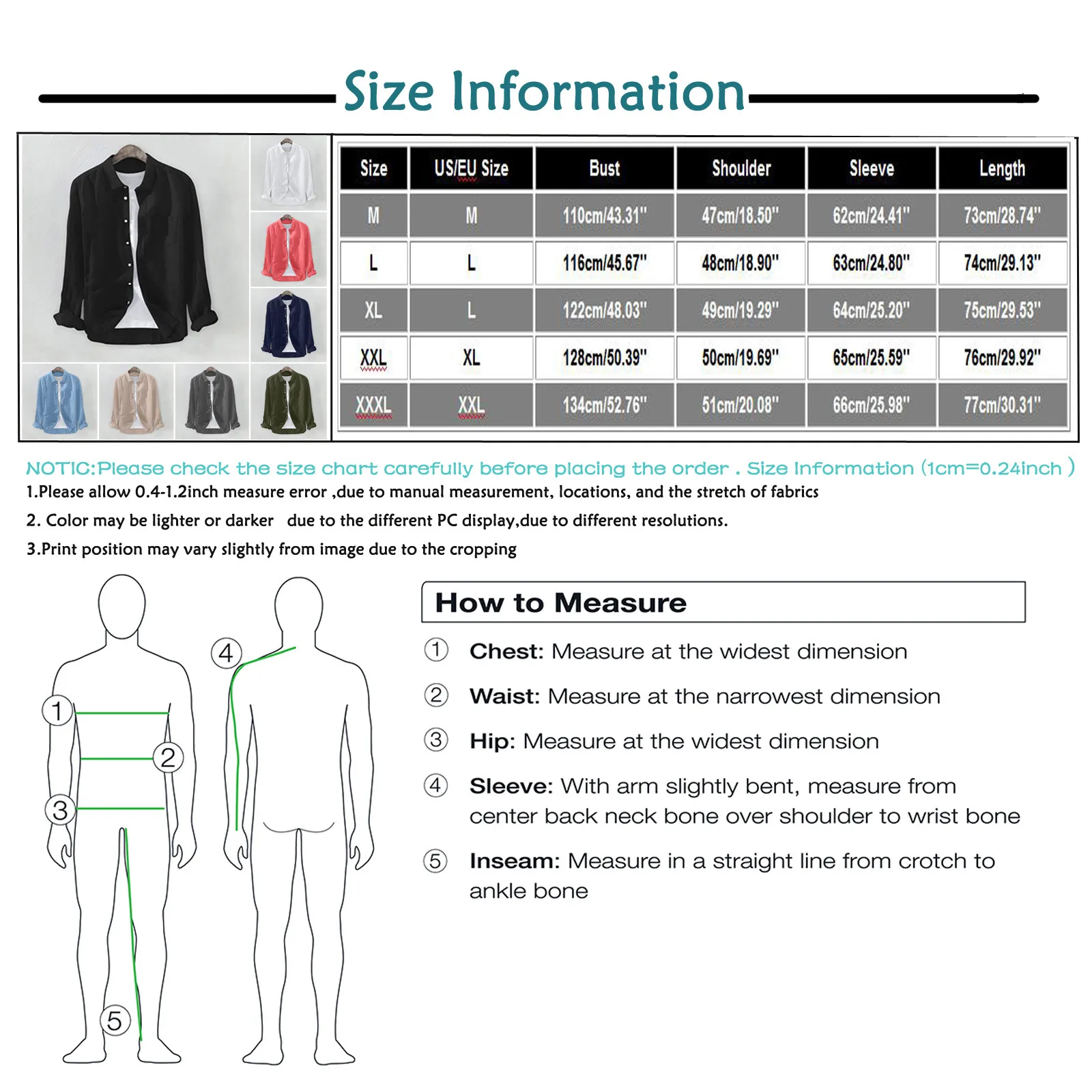 قمصان كتان فضفاضة بأكمام طويلة للرجال ، قمصان بسيطة ، طية صدر السترة العادية اليومية ، بلون واحد ، كاجوال ، الربيع ، الصيف