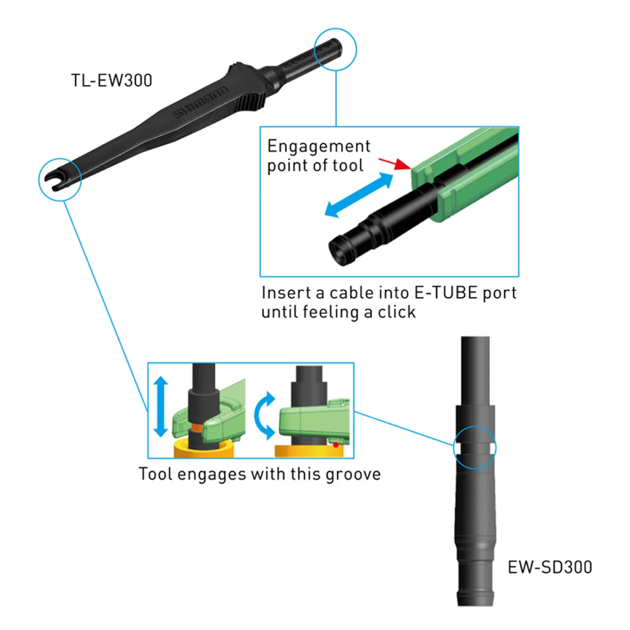 Shimano TL-EW300 DI2 Electric Wire Tool For SD300