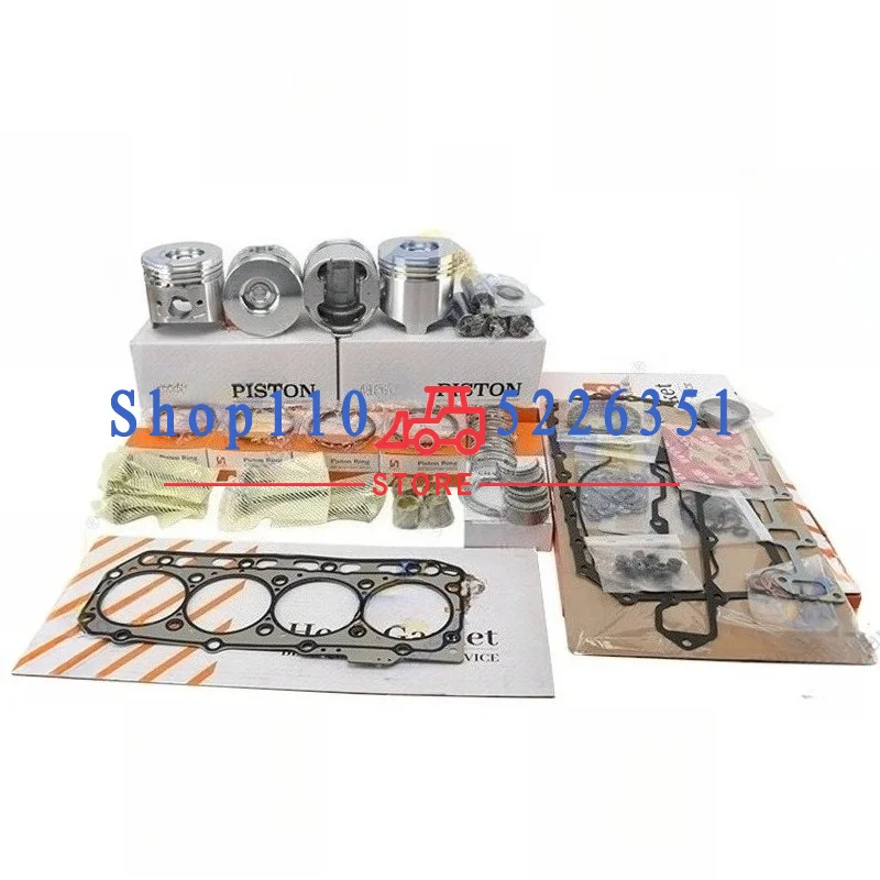 

4TNV86 TK486 Overhaul Rebuild Kit For Piston Rings Full Gasket Set Engine Repair Parts 86*2+2+4mm