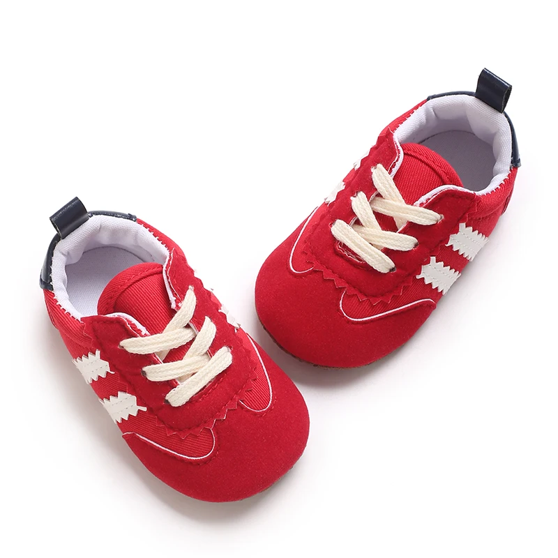 حذاء كاجوال أنيق يحجب الألوان للأطفال مشوا لأول مرة 0-18 متر حذاء رياضي قماشي للأطفال حديثي الولادة حذاء أطفال بنعل ناعم