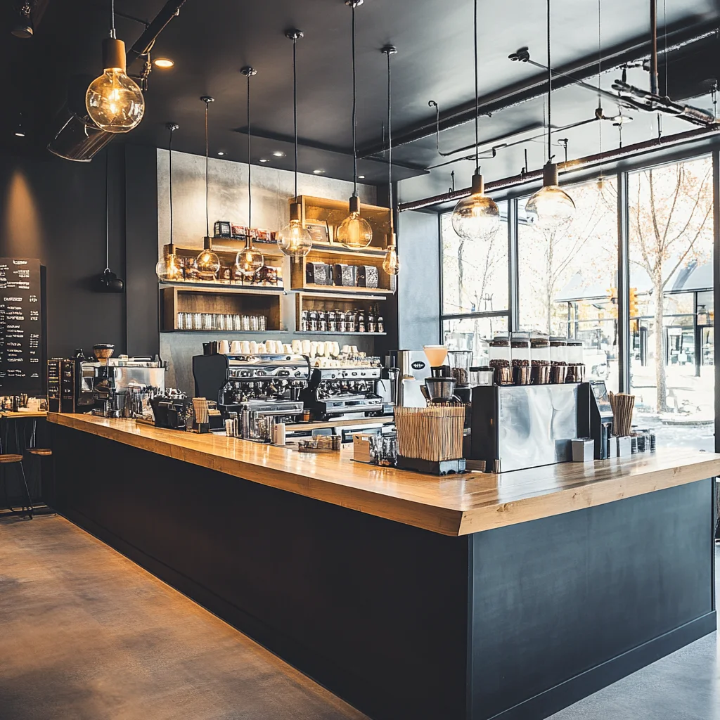 

*Customized Coffee Shop Furniture Design High Quality Commercial Furniture Stainless Steel Coffee Shop Front Desk