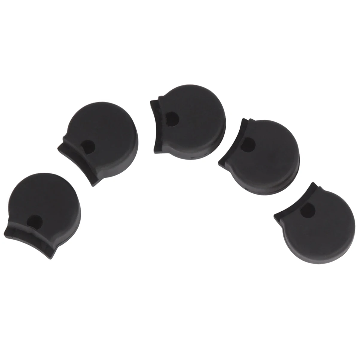 

5 PCS Thumb Protector Clarinet Finger Rest Musical Instrument Cushion Black Rubber
