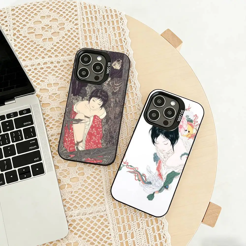 

M-MaiYaCa Takato Yamamoto Phone Case For iPhone 17,16,15,14,13,12,11 Plus,Pro Max,XS,Colored silver phone case